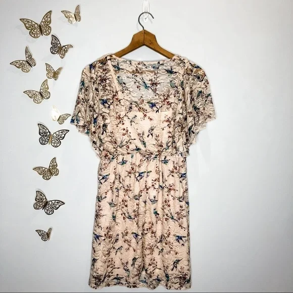 ๐ฆ๐ CHARLOTTE RUSSE | Pink Floral Lace Dress - Picture 4 of 7